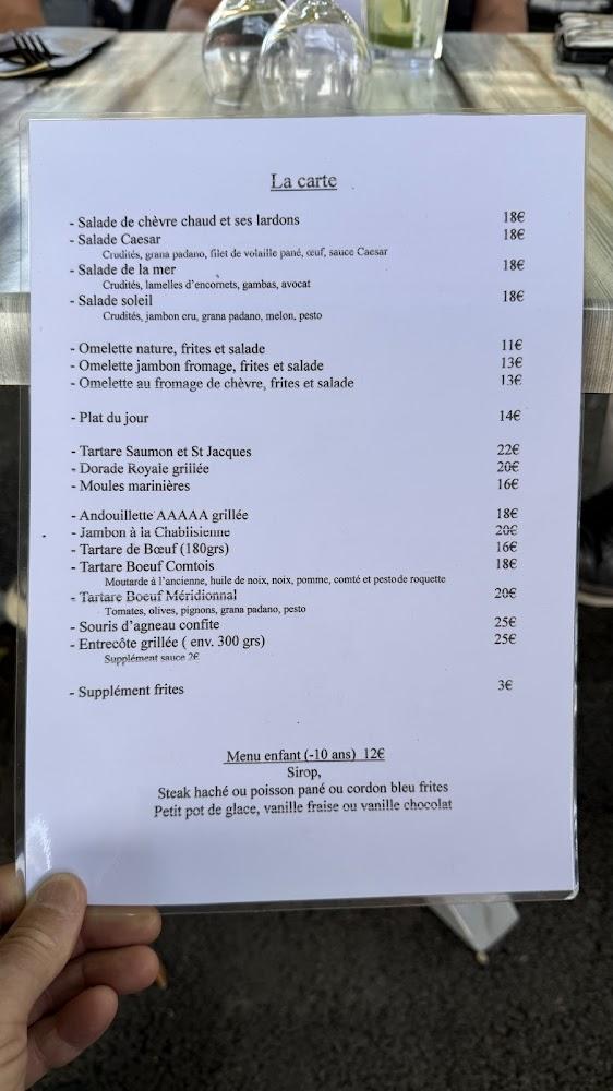 le Café de la Colonne - Menu Image 2