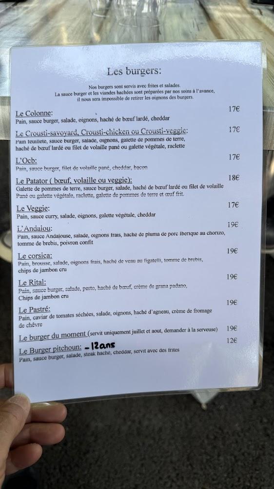 le Café de la Colonne - Menu Image 3